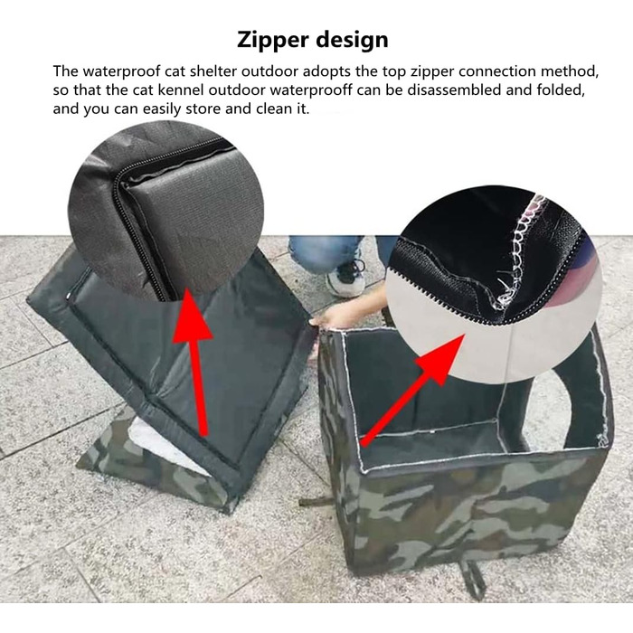 Кіт Будинок для вулиці MUYYIKA, зимостійкий, водонепроникний, для котів та тварин, 33x30x35 см, листяний