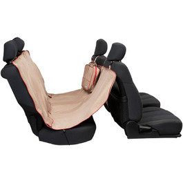 Захист сидіння автомобіля Kurgo Heather для собак, водовідштовхуючий та брудовідштовхуючий, ширина 140 см, колір мускатний heather, окремий, світло-коричневий