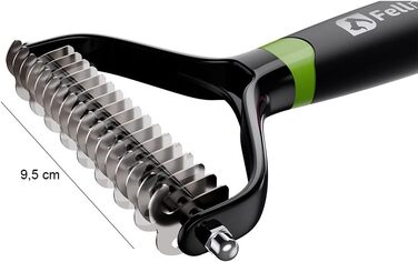 Щітка для собак та котів з короткою та середньою шерстю | Щітка від ковтунів та вичісування | Інструмент для грумінгу шерсті (7-9,5 см)