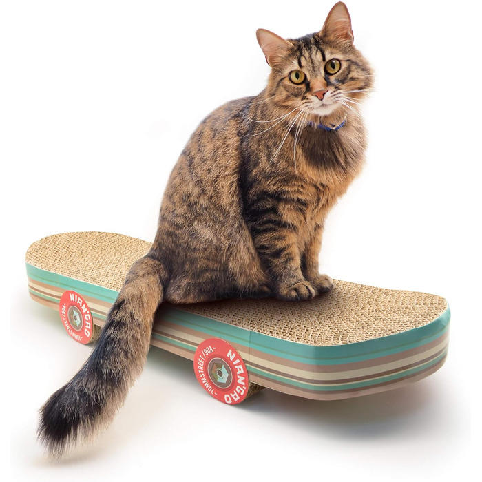 Котячий картонний коврик-подряпки SUCK UK | Іграшка для котів | Картонний коврик для дряпання | Безпечна альтернатива дряпання меблів