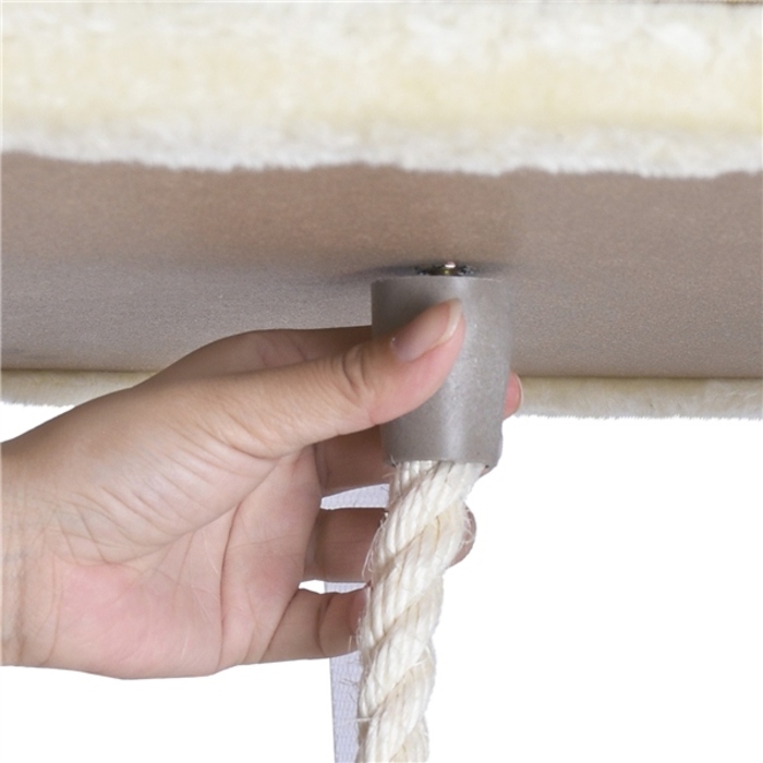 Високий когтеточка-комплекс для котів: лежанка та стовпчик для дряпання, вежа Drapaczek 161 - 220 см