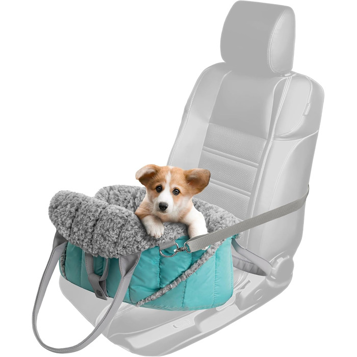 Сумка-переноска для собак та котів Vertellbar, туркуаз, 47x29x32 см. Ідеально для подорожей та кемпінгу