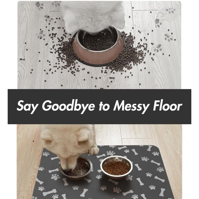 Силіконовий килимок для годування собак та котів, 60x90 см, водонепроникний, легко миється