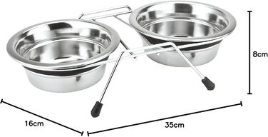 Набір мисок для тварин Nobby Silent Diner з нержавіючої сталі, 1.7 л, діаметр 21 см (3 шт.)