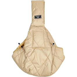 Трапляча сумка для собак та котів, зимова, з м'яким ременем, сумка-переноска для тварин, маленька, кольору абрикос