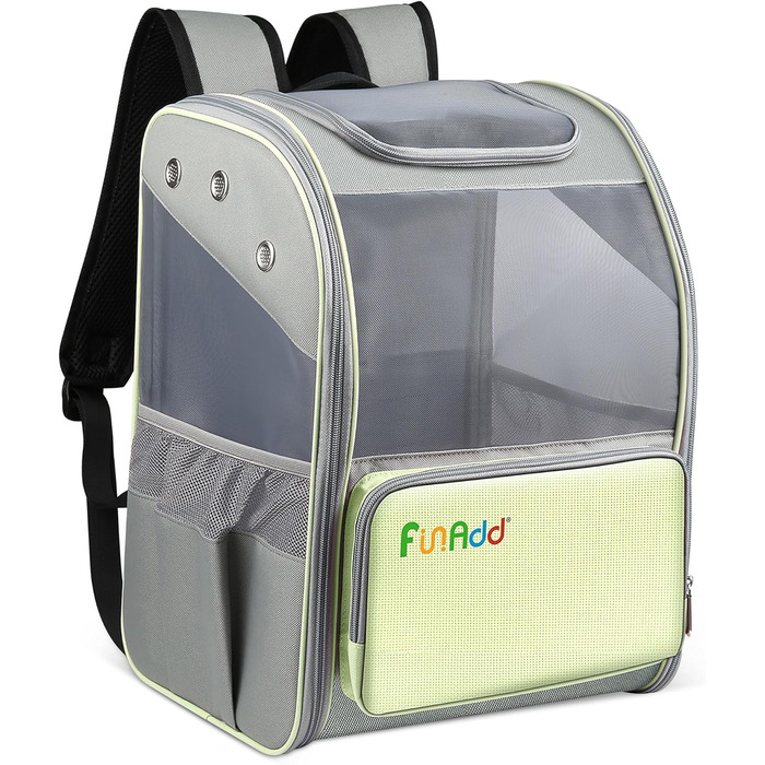 Hunderucksack ALLSOPETS для котів та маленьких собак, жовтий - складний, з матом для подорожей