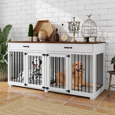 Кія для собак XXL: велика переносна будка для дому, 164 x 80 x 60 см, метал