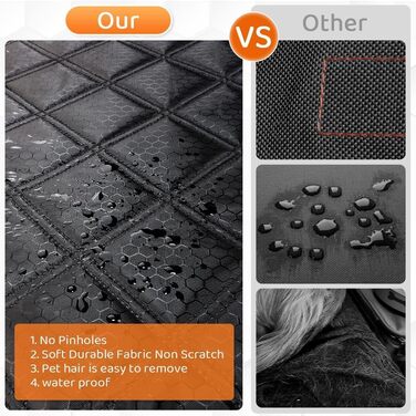 Накидка на сидіння автомобіля для собак Opel Mokka X 2016-2019, водовідштовхувальна, антикіготна, протиковзна