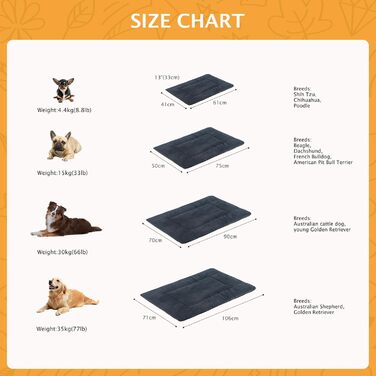 Килимок для собак: м'який, теплий, миючий, двосторонній, чорний (90x70 см)