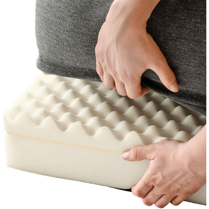 Ортопедичний собачий диван HUNTER Livingston антрацит, розмір L