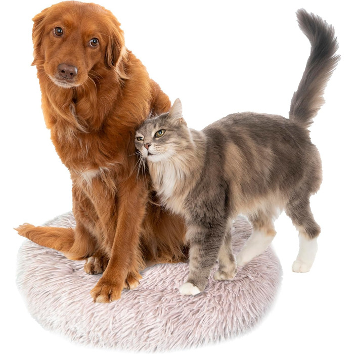 DEFACTO Лежанка для собак, подушка для собак з імітацією льону, лежанка-кошик, підняті бортики, неслизьке дно. Розмір XXL (100x100 см), Бежевий