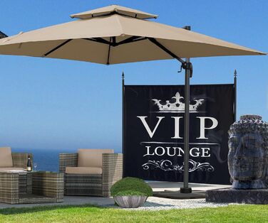 Ширма QUICK STAR Paravent з тканини, 180 x 178 см - для дому, саду, балкону