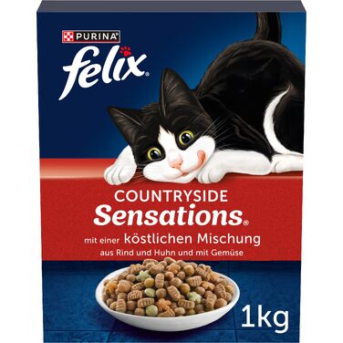 Сухий корм для котів FELIX Sensations «Різноманіття смаків села», 4 кг