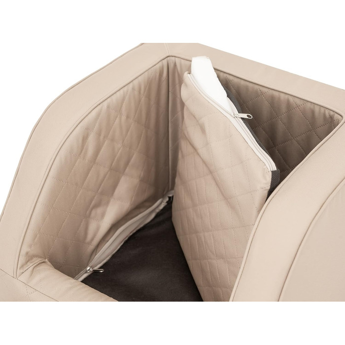 Транспортна переноска для собак та котів, лежанка, підстилка для собак, бежевого кольору, 46x46x31 см