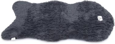 Ортопедичне собаче ліжко Pfoten&nasen® вологостійке, темно-сіре, 128x80 см. Легко миється, підходить для великих собак. Собача матрацна подушка, килимок.