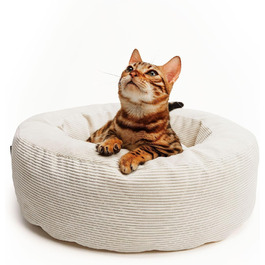 LucyBalu® Гніздо для котів, миється | Ліжко для котів, лежанка, килимок | З м'якого корду | Для маленьких та великих котів