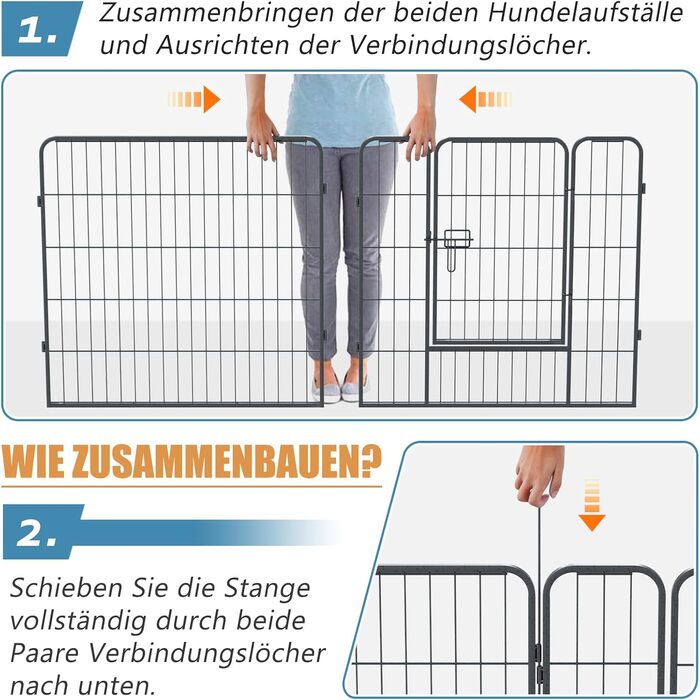 Металевий вольєр для собак та цуценят. Розсувний вольєр-загон для тварин, вигул на вулицю. 12/8 шт.