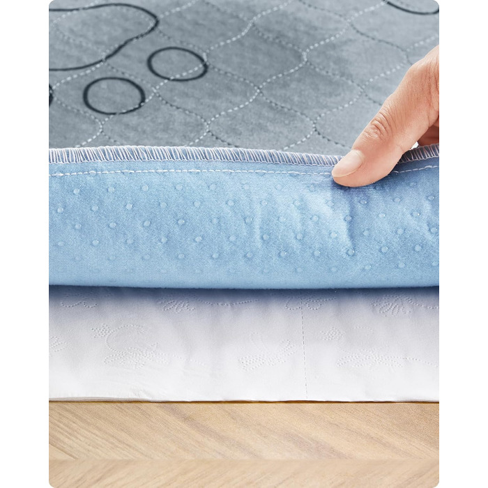 Підстилка для собак Feandrea, 2 шт. в наборі, XL (122 x 91 см), сіра, водонепроникна, супер поглинаюча, не слизька, для цуценят та собак