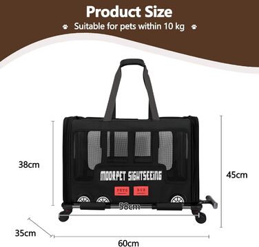 Дитяча та переносна сумка-переноска для тварин Galatée - чорна