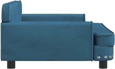 Собаче ліжко/софа для собак, 90 x 53 x 30 см, блакитне, vidaXL
