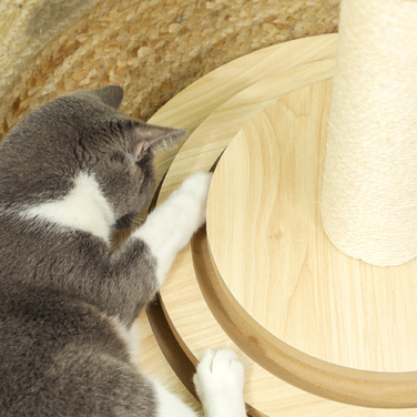 Кігтеточка PawHut 4-в-1, кігтеточка 69 см, кігтеточка Sisal Cat з іграшковим м'ячем, кігтеточка для кішок для котів, меблі для подряпини кішок, кімнатна, дуб | Аосом