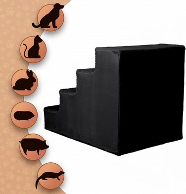 Сходинка для собак Mg Design – зручна та мобільна, для диванів та ліжок, 40x45x5 см / 57x40.5x45 см