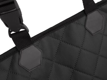 Підстилка для собак у машину, переноска для котів та собак, корзина для собак, лежанка для собак, 42 x 55 см (Чорний екошкіра)