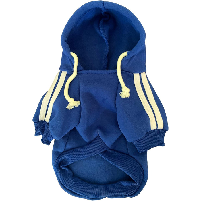 Світшот для собак Izefia Hund Hoodie: теплий флісовий худі для маленьких собак та котів (L, блакитний)