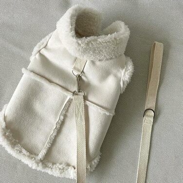 Тепла жилетка для собак на зиму: флісова жилетка для маленьких та середніх собак, жилетка для котів, осіннє вбрання, з хорошим зчепленням, розмір B/S