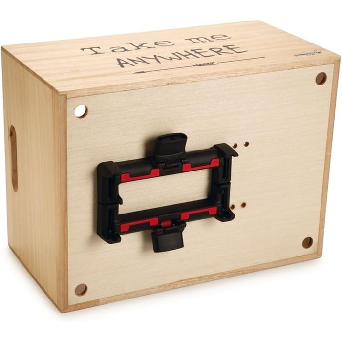 Дерев'яний велосипедний кошик Beeztees K&Bz, 45 x 33 x 45 см, чорний