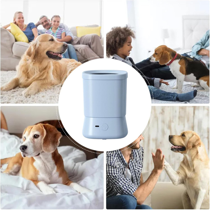 Набір для миття лап собак 2 шт. - миюча чаша для лап, синій. Ідеально для дому, подорожей, прогулянок та кемпінгу