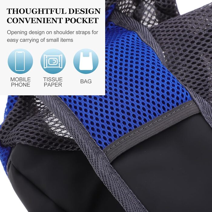 Транспортна сумка для собак та котів Toyzfriendly, темно-синій, поліестер, для перенесення та до ветеринара