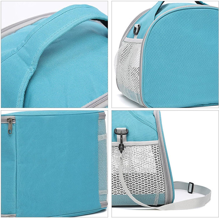 Переносна клітка для птахів Vogeltransport - легкий рюкзак для папуг, хамстерів, малих птахів. Атмосвітний, складаний дизайн, блакитний колір