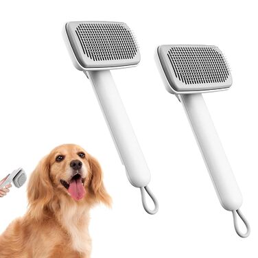 Іонна щітка для грумінгу домашніх тварин Piddy Pet Ionbrush - 2 шт., для блискучого та чистого хутра, для довгої та короткої шерсті