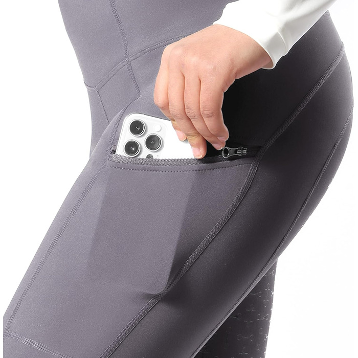 Спортивні штани для верхової їзди Harrison Howard з силіконовим зчепленням, висока талія, легінси для жінок (XS, Comet)