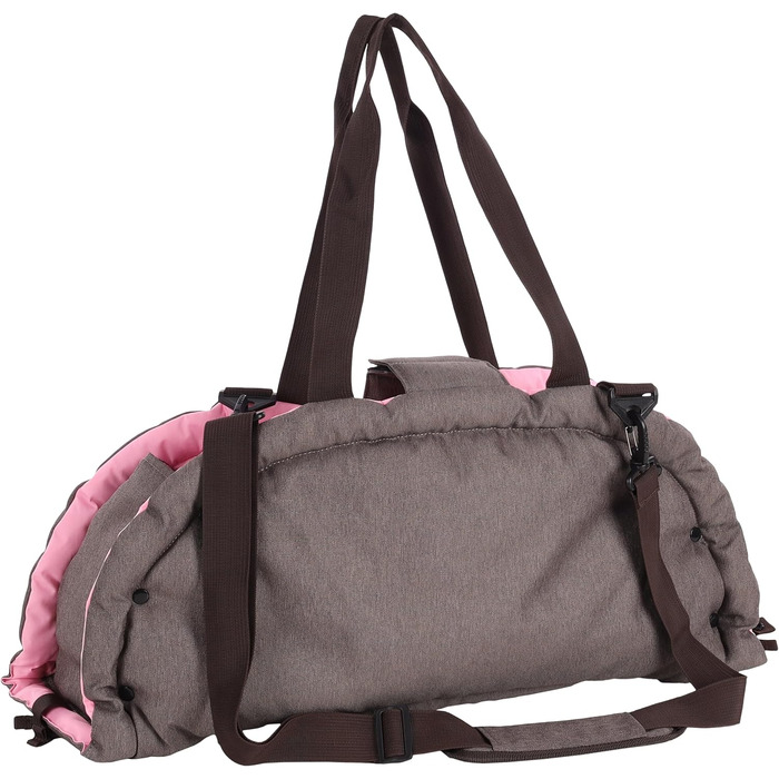 Сумка-переноска для собак і котів Flamingo Xenos Taupe - 47x25x28 см - Міцна та зручна