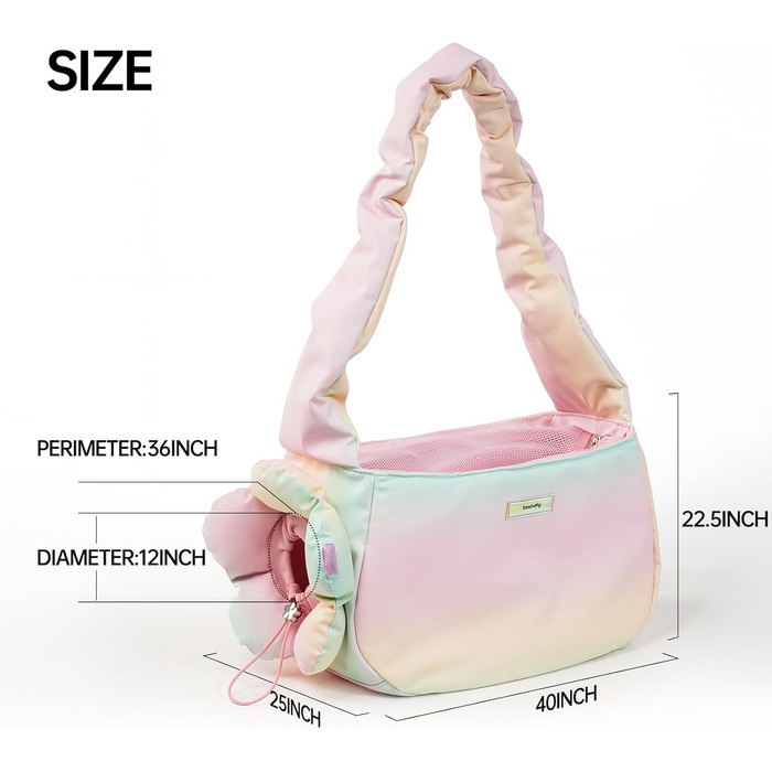 TOUCHDOG Сумка-переноска для собак та котів, рожева, до 6 кг