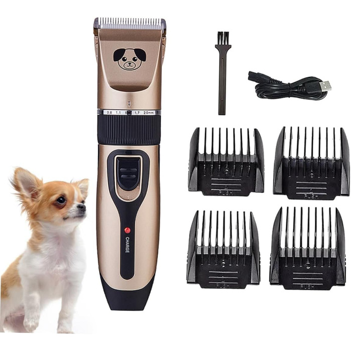 Машинка для стрижки шерсті собак Tierhaarschneidemaschine з керамічним лезом, тиха та потужна, для м'якої стрижки без пошкоджень шкіри
