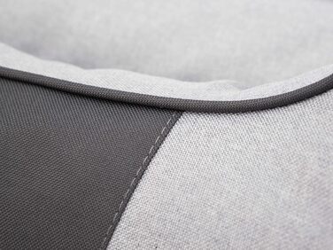 Крісло-ліжко для собак XL 85x65 см, м'яке, сіре (також розміри XXL 110x90 см)