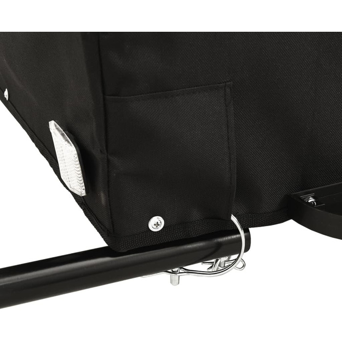 Причіп для велосипеда з металу, чорно-зелений, 45 кг, для собак