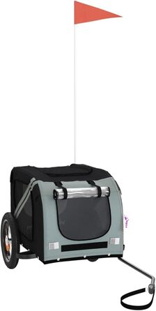 Фahrradanhänger ARKEM: Причіп для велосипеда, для собак, сірий та чорний, Oxford-Gewebe, залізо