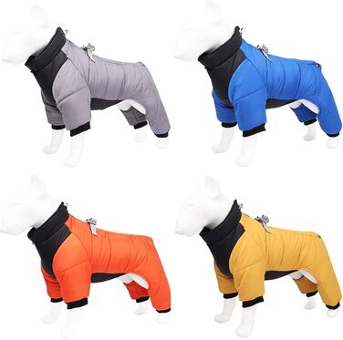 Жовтий зимовий теплий куртка для собак, непромокаємий, для цуценят та великих порід, з кріпленням для повідка, 3XL