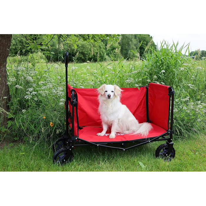 Фросал Візок для собак Бруно, чорний, складний | Транспортний візок для тварин