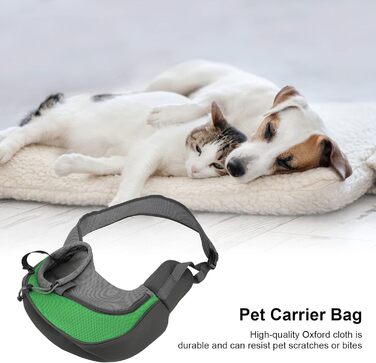 Сумка-переноска для домашніх тварин Natudeco, дихаюча сітчаста сумка через плече, сумка для собак, безпечна сумка з регульованим ременем для будь-яких тварин, подорожі на відкритому повітрі