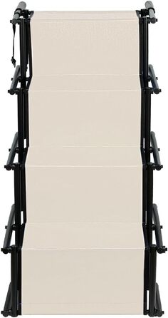 Сходинки для собак - 4 сходинки, портативна рамка для собак у машину, диван або ліжко, антиковзаюча, вантажопідйомність до 75 кг (Бежевий)