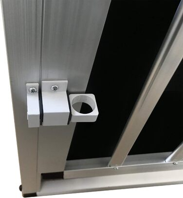 Алюмінієва переносна клітка для собак Defacto - переносна коробка для собак, автобокс, клітка для подорожей (M, 59x69x50 см, чорний)