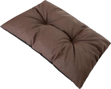 Ліжко для собак - м'яке ліжко-корзина для собак, котів, маленьких, середніх та великих собак - подушка для собак, собаче ліжко, лежанка для собак, місце для сну - 63x48 см - (XXL - 107x80 см, Колір: Коричневий з лапами)