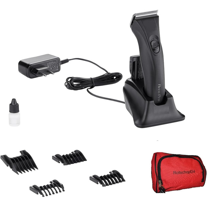 Машинка для стрижки собак Arco Pro акумуляторна від Rotschopf24, XL, 2 акумулятори, у комплекті сумка. 44204