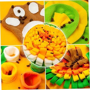 Килимок для собак, 63,5 x 43,2 см, великий, миючий, з дзвоником, антиковзкий, для інтелектуальних ігор, іграшка-головоломка для собак