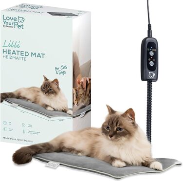 Електричне грільне ліжко Beurer Kira для собак та котів, з таймером, 41 x 34 см, миється при 30°C, зносостійке та водонепроникне
